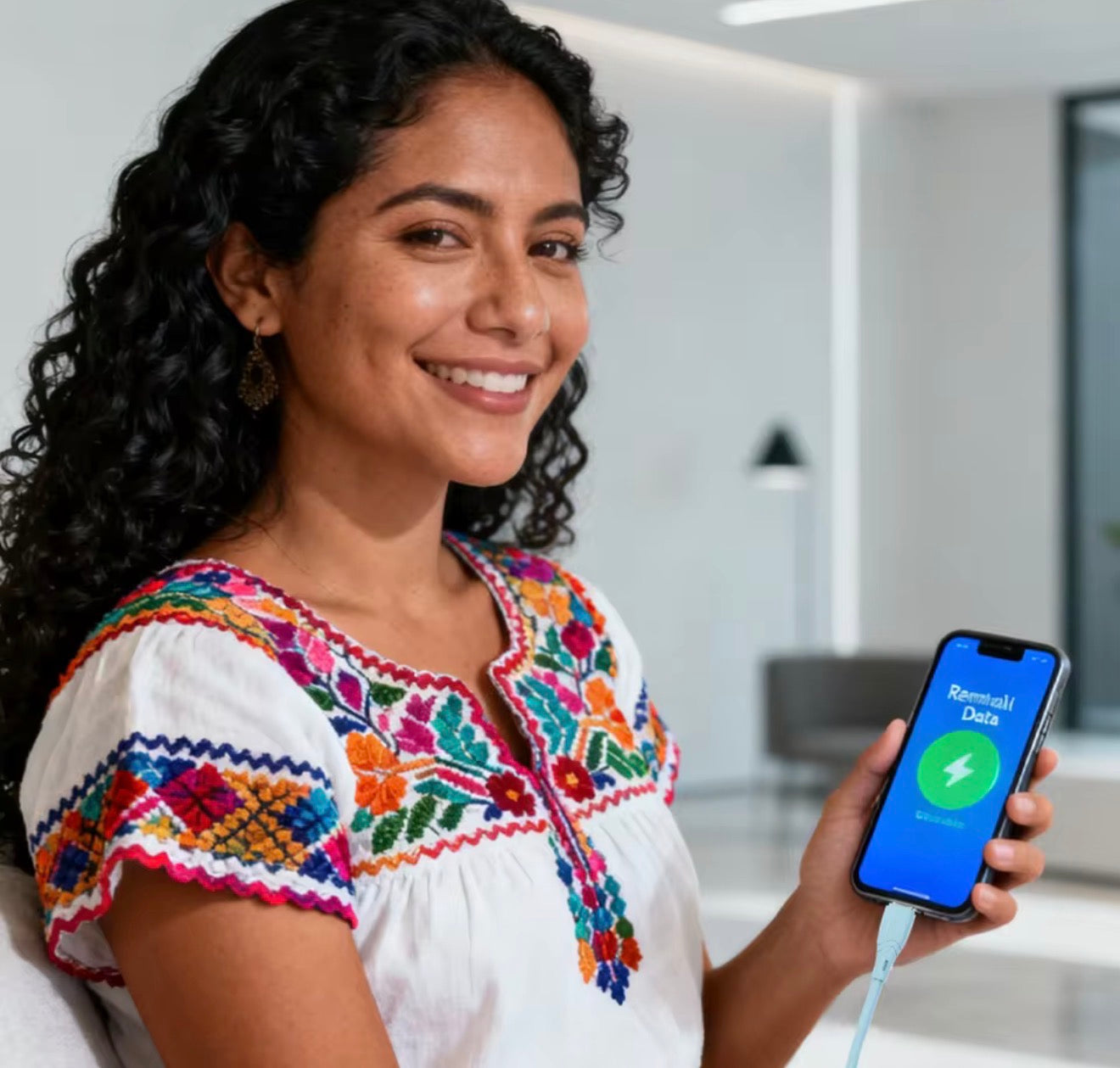 Cable de Datos Verde Oscuro tipo C