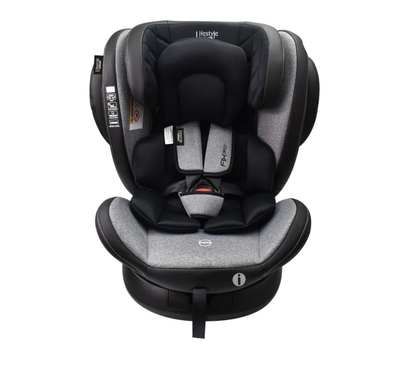 Autoasiento Para Bebé Fix 360° Negro Lifestyle By Infanti