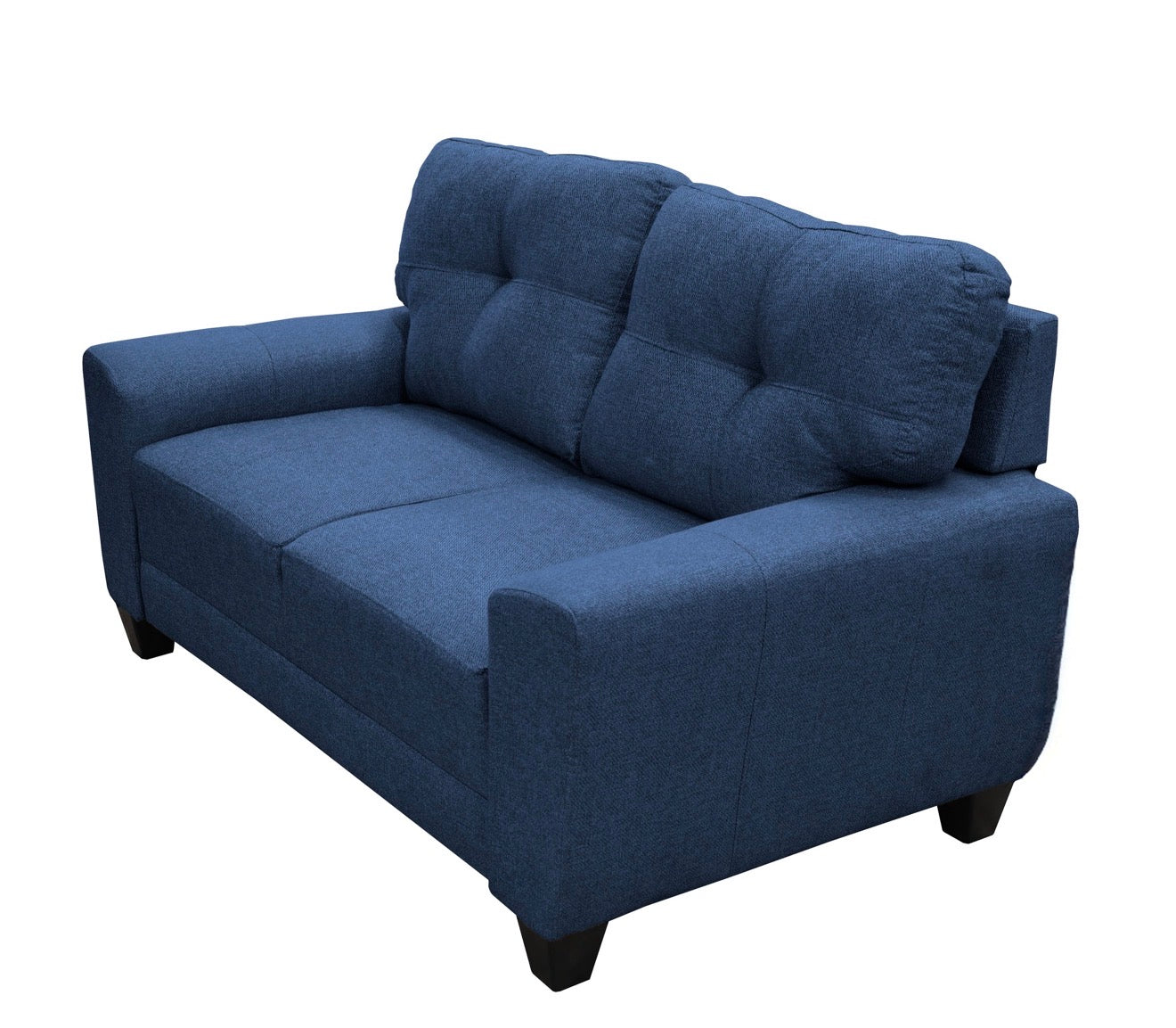 Sala Modular 3-2-1 Sidney Azul Marino – Sofá, Love Seat y Sillón Súper Cómodos