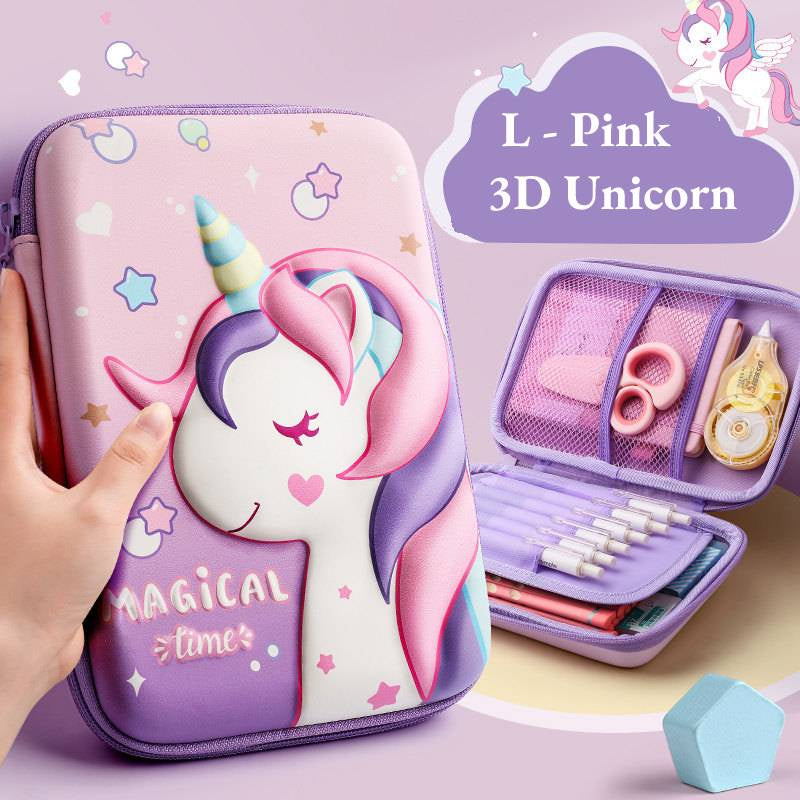 Estuche De Lápices De Unicornio 3D