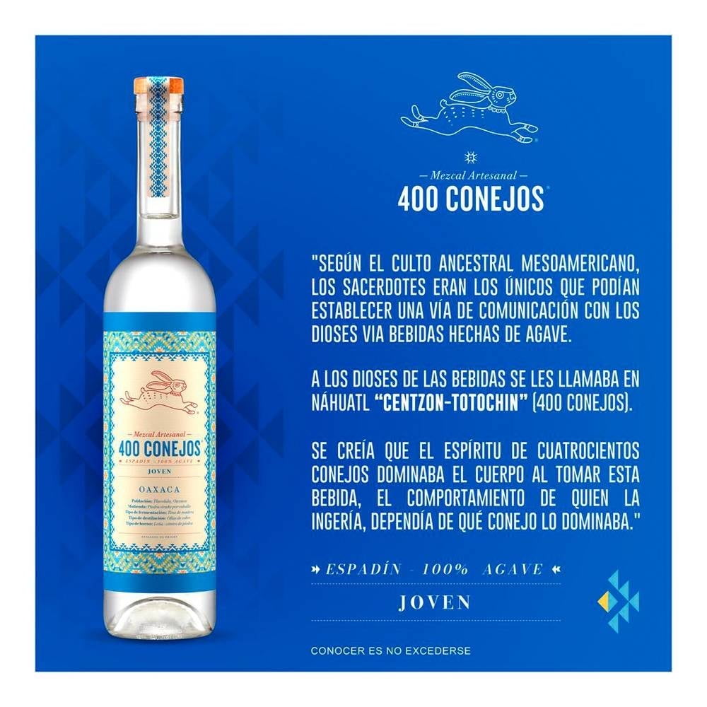 Mezcal 400 Conejos Joven 700 ml