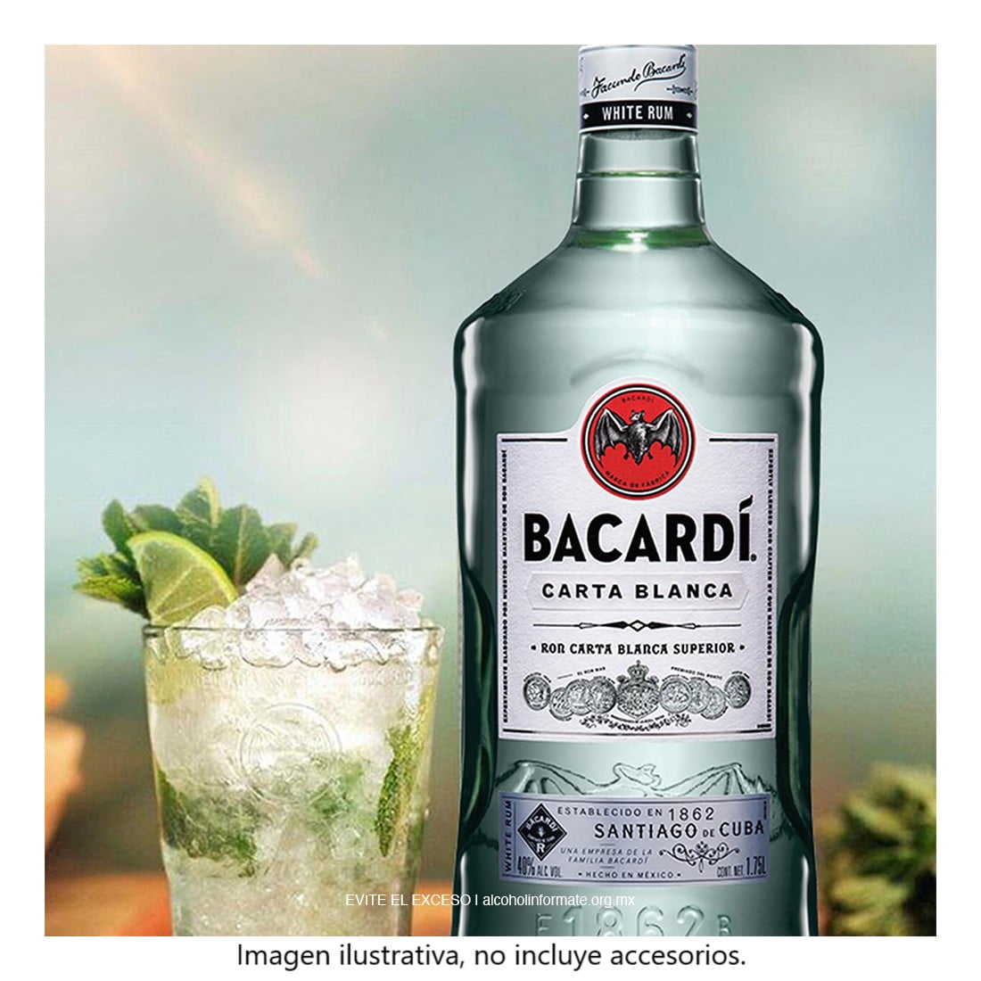 Ron Bacardí Carta Blanca Superior 1.75 L