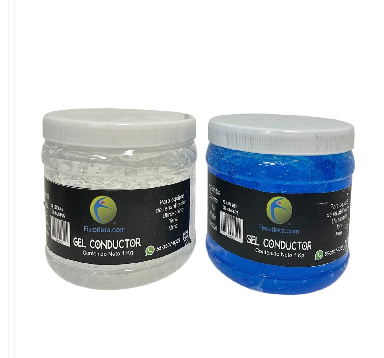 Par de Gel conductor ultrasónico