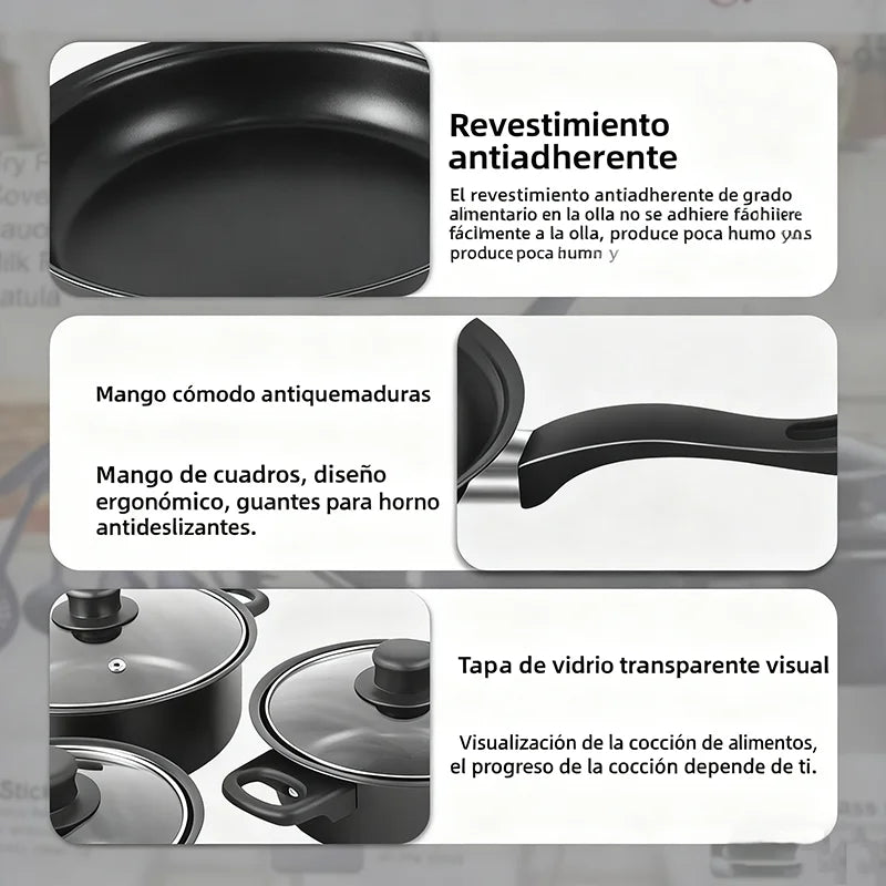 Conjunto de Utensilios de Cocina al Estilo Estadounidense (13 Piezas) rescindible