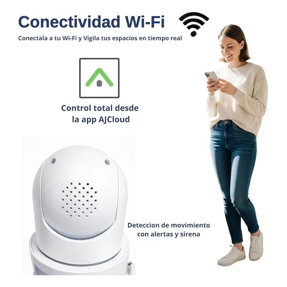 Cámara de Seguridad con Luz Integrada