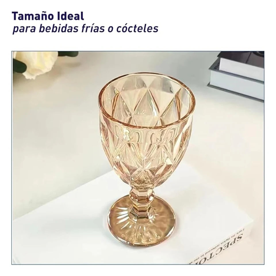 Juego de 6 Copas de Vidrio
