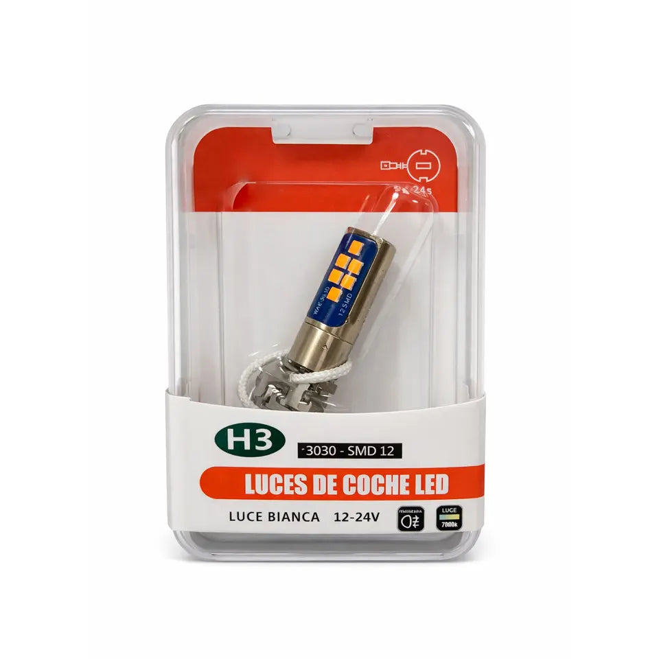 Par de LED Antiniebla Color Ámbar 2–24V