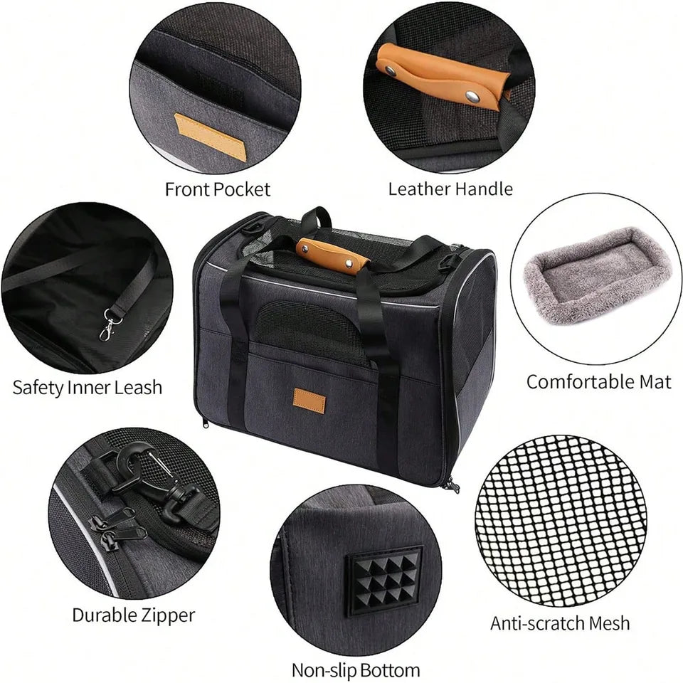 Bolsa De Viaje Portátil Para Gatos Pequeños