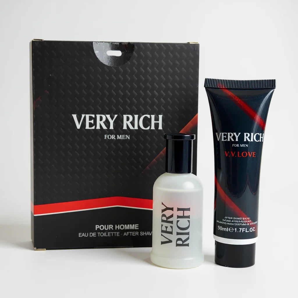 Set de perfume de 50 ml y loción corporal de 50 ml para hombre