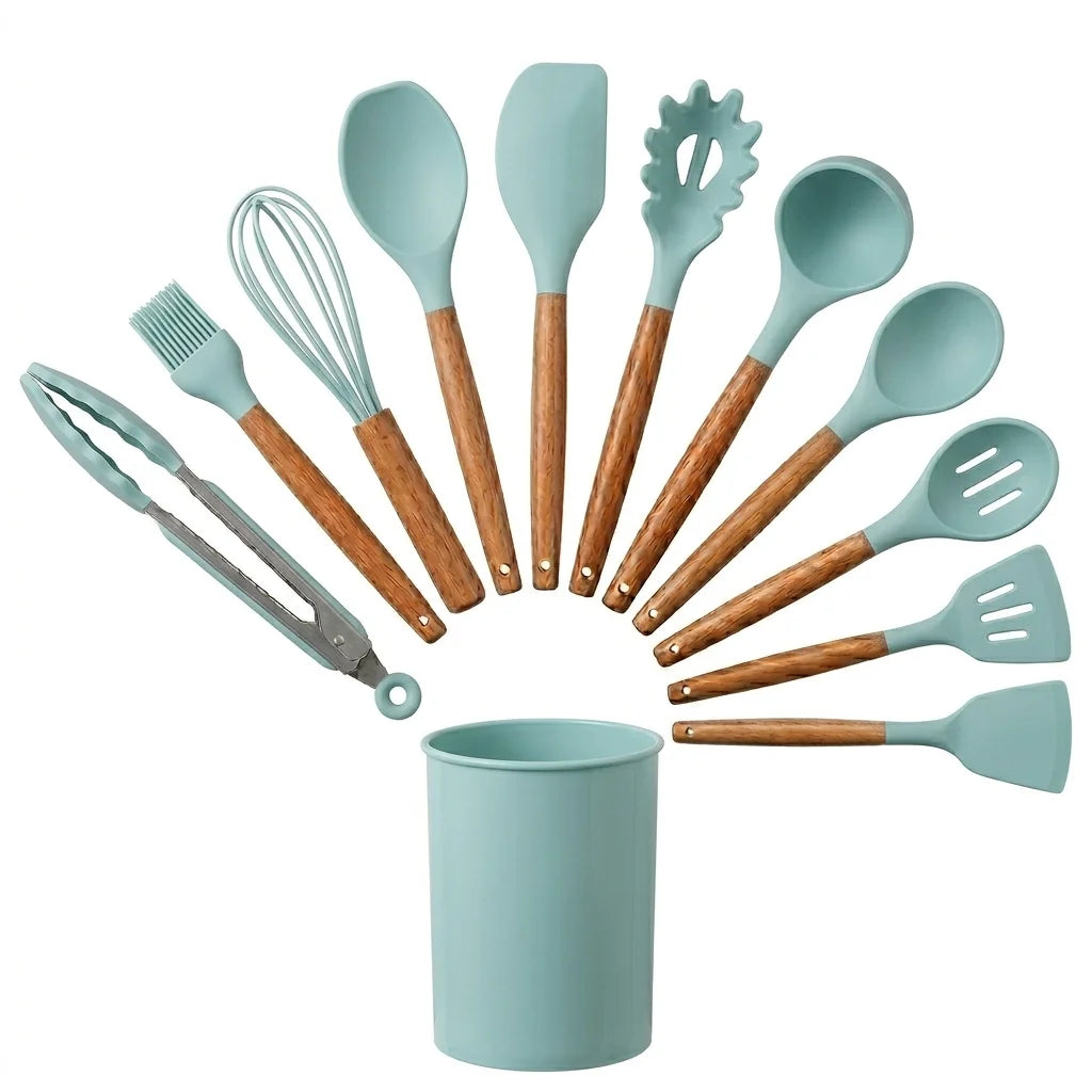 Set de 12 Mini Utensilios de Cocina de Silicona