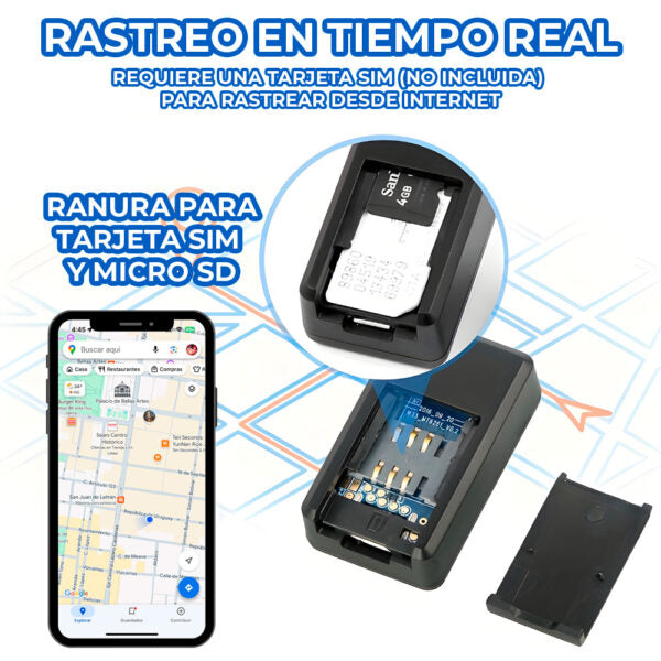 Localizador Rastreador Gps 2G De Coche Mascota Niños Portatil