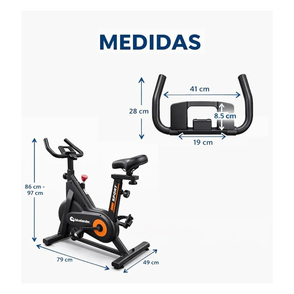 Bicicleta Estática con Volante de Inercia