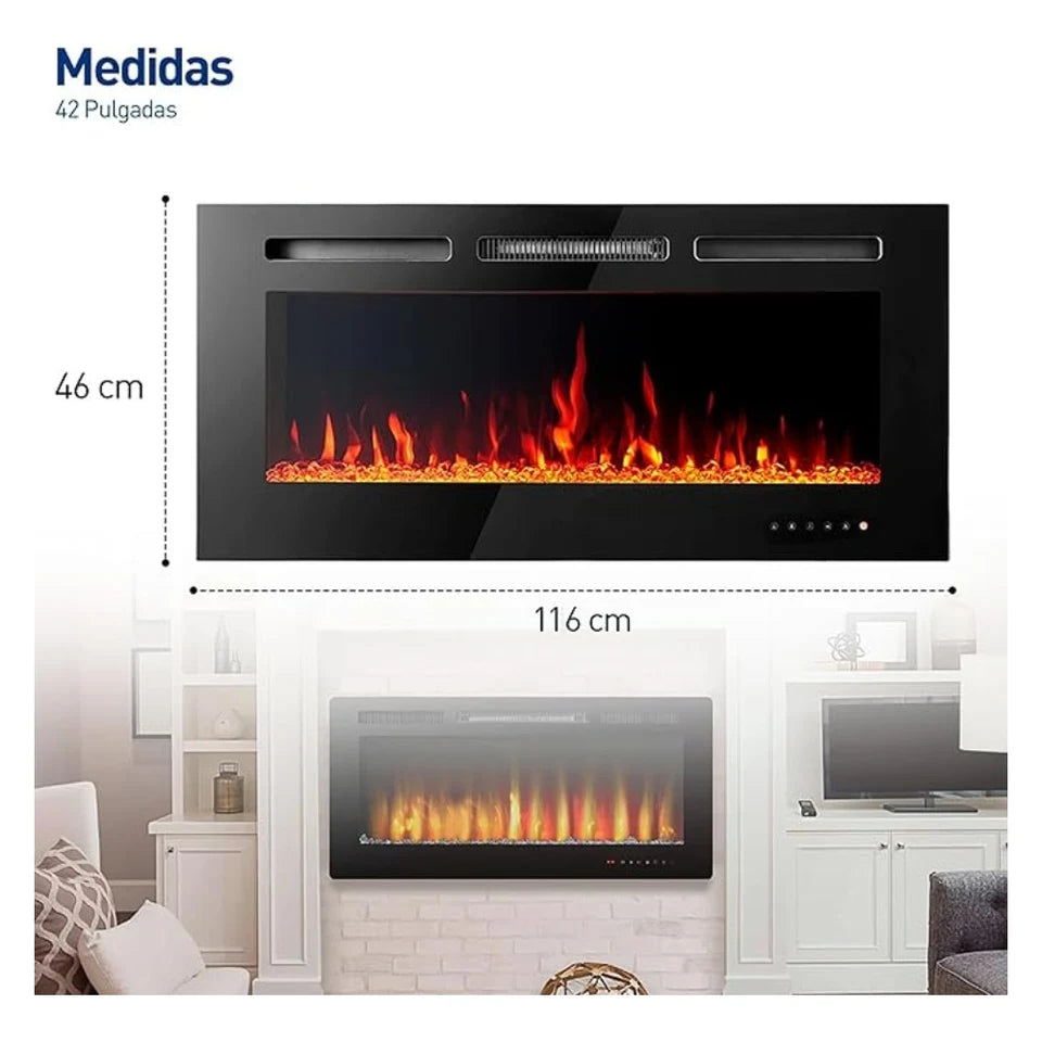 Calentador Chimenea Eléctrica Empotrable