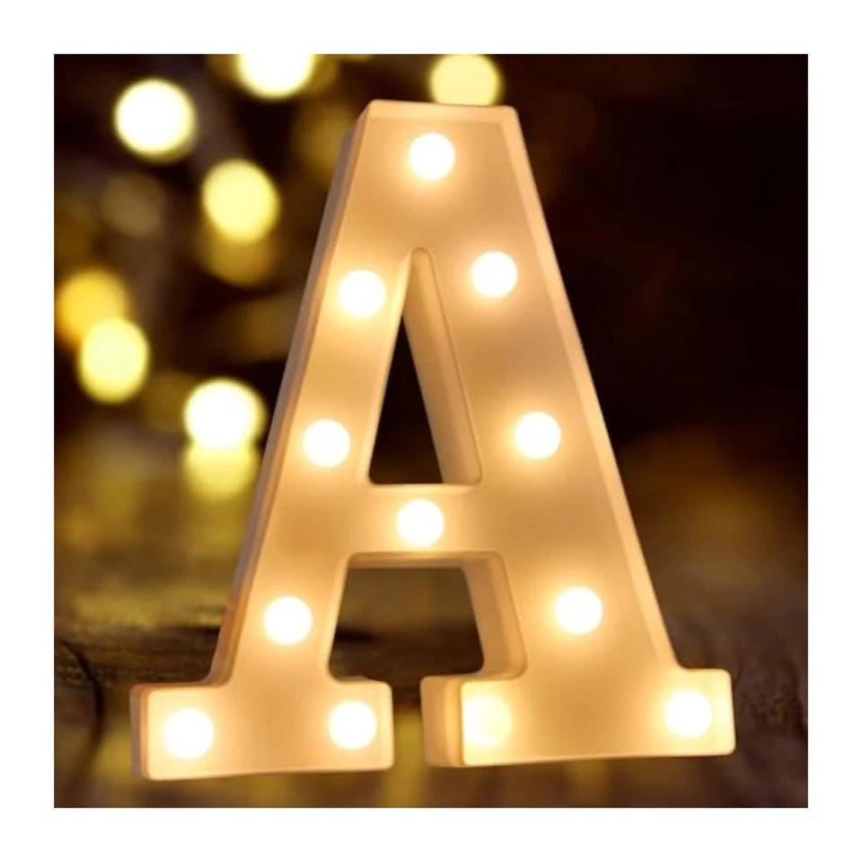 Letras Decorativas con Luz LED