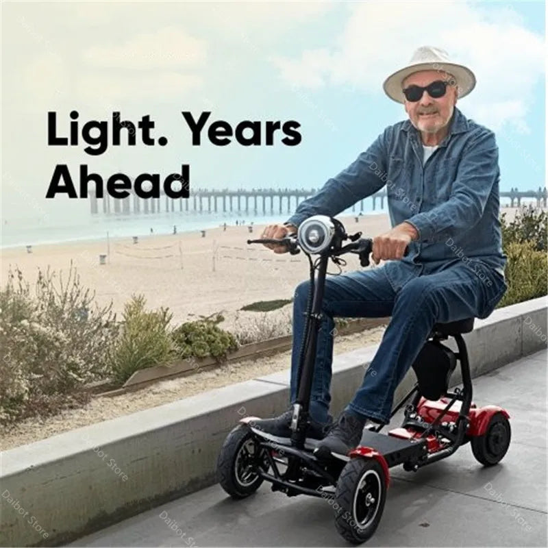 Patinete eléctrico de 10 pulgadas y 4 ruedas