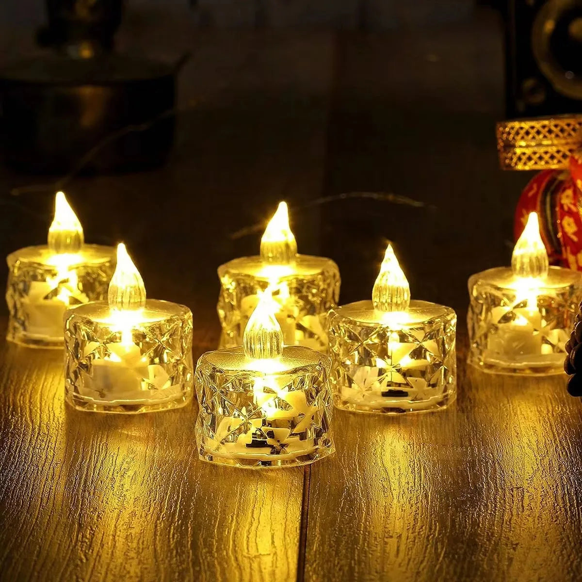 24 Velas LED Electrónicas Sin Llama