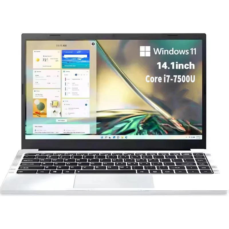computadora portátil ultradelgada Intel Core i7-7500U Windows 11 Pro