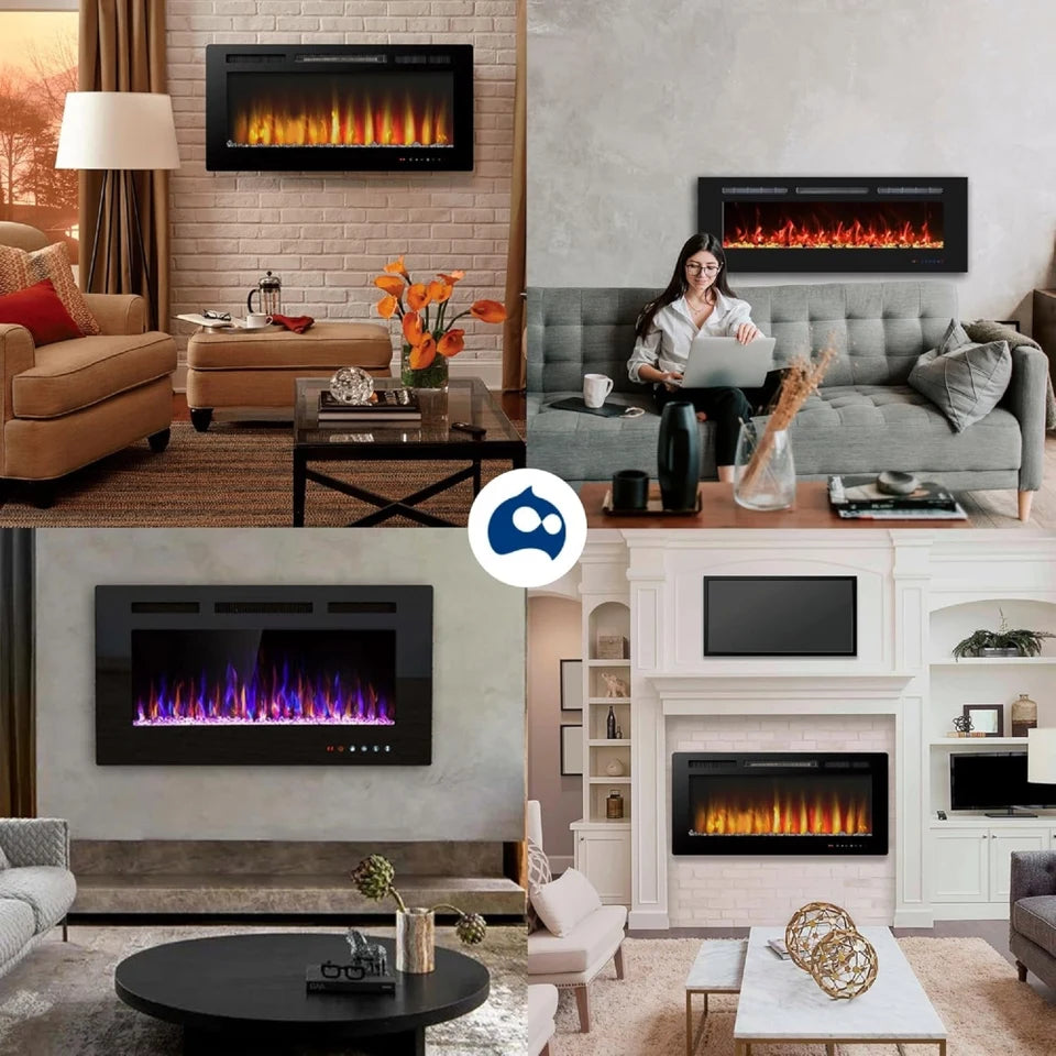 Calentador Chimenea Eléctrica Empotrable