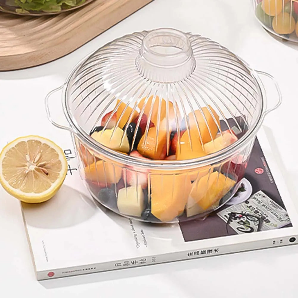 Recipiente contenedor de acrílico.