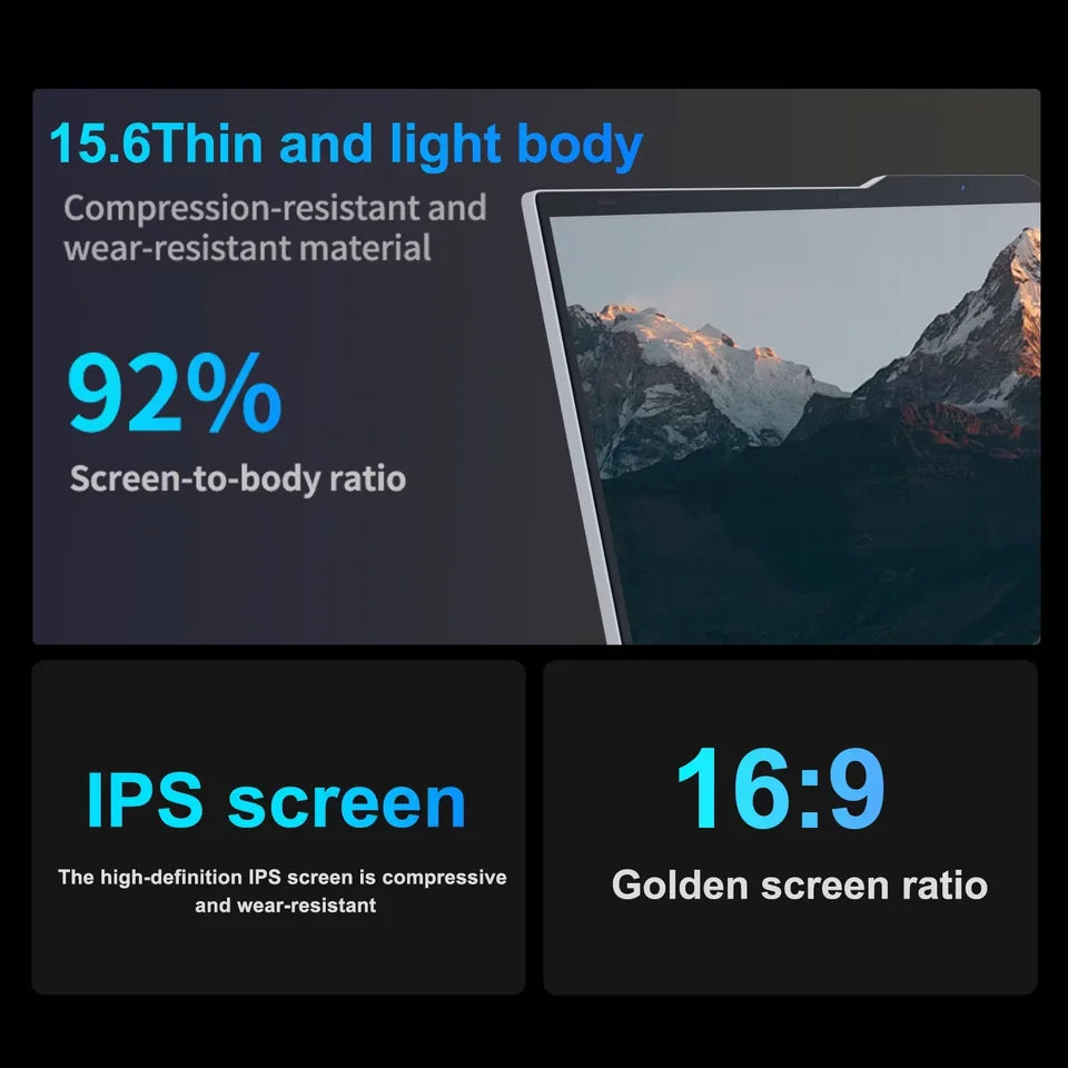 15.6 inch Portable NotebookIntel  Windows 11 Pro