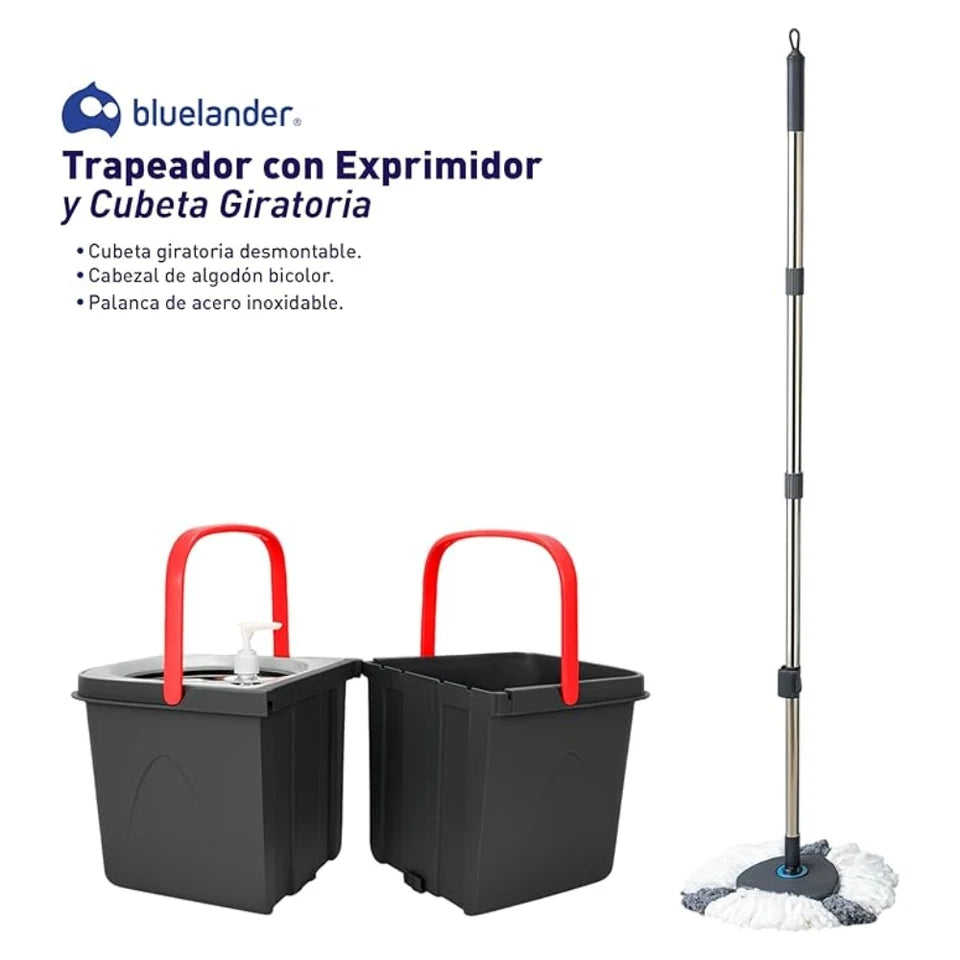 Trapeador con Exprimidor y Cubeta