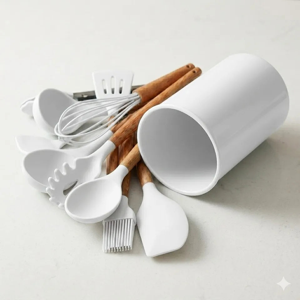 Set de 12 Mini Utensilios de Cocina de Silicona