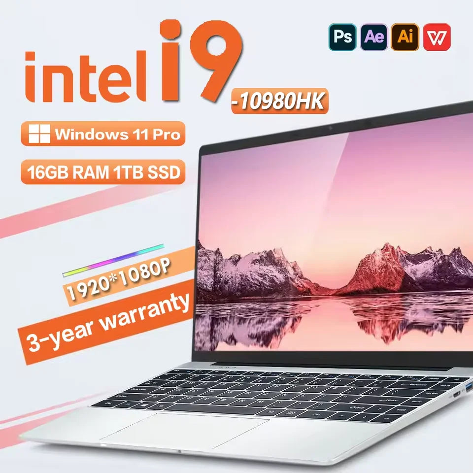 Computadora portátil para juegos con Windows 11 de 14.1 pulgadas