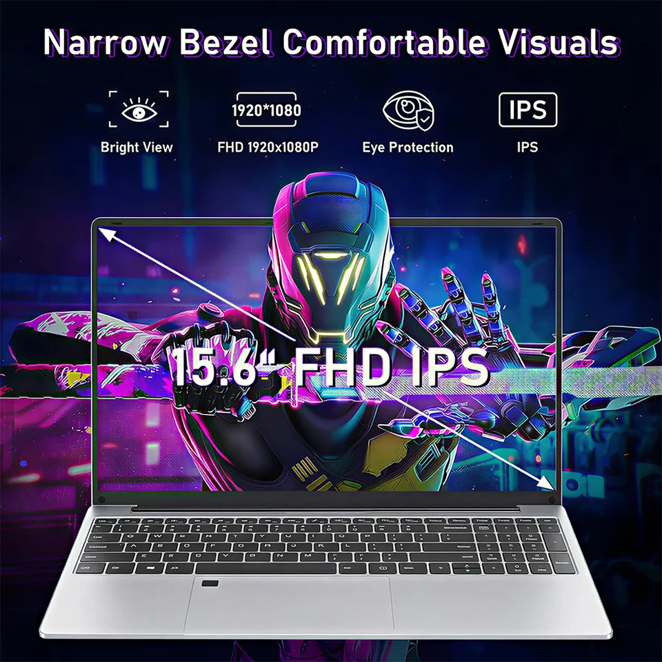 Computadora portátil de 15.6 pulgadas con Windows 11