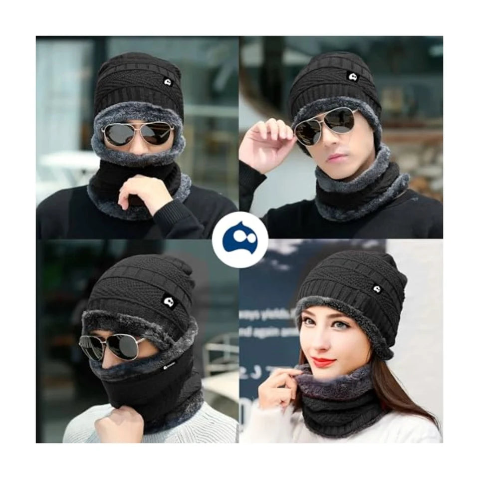 Gorro de Invierno con Bufanda