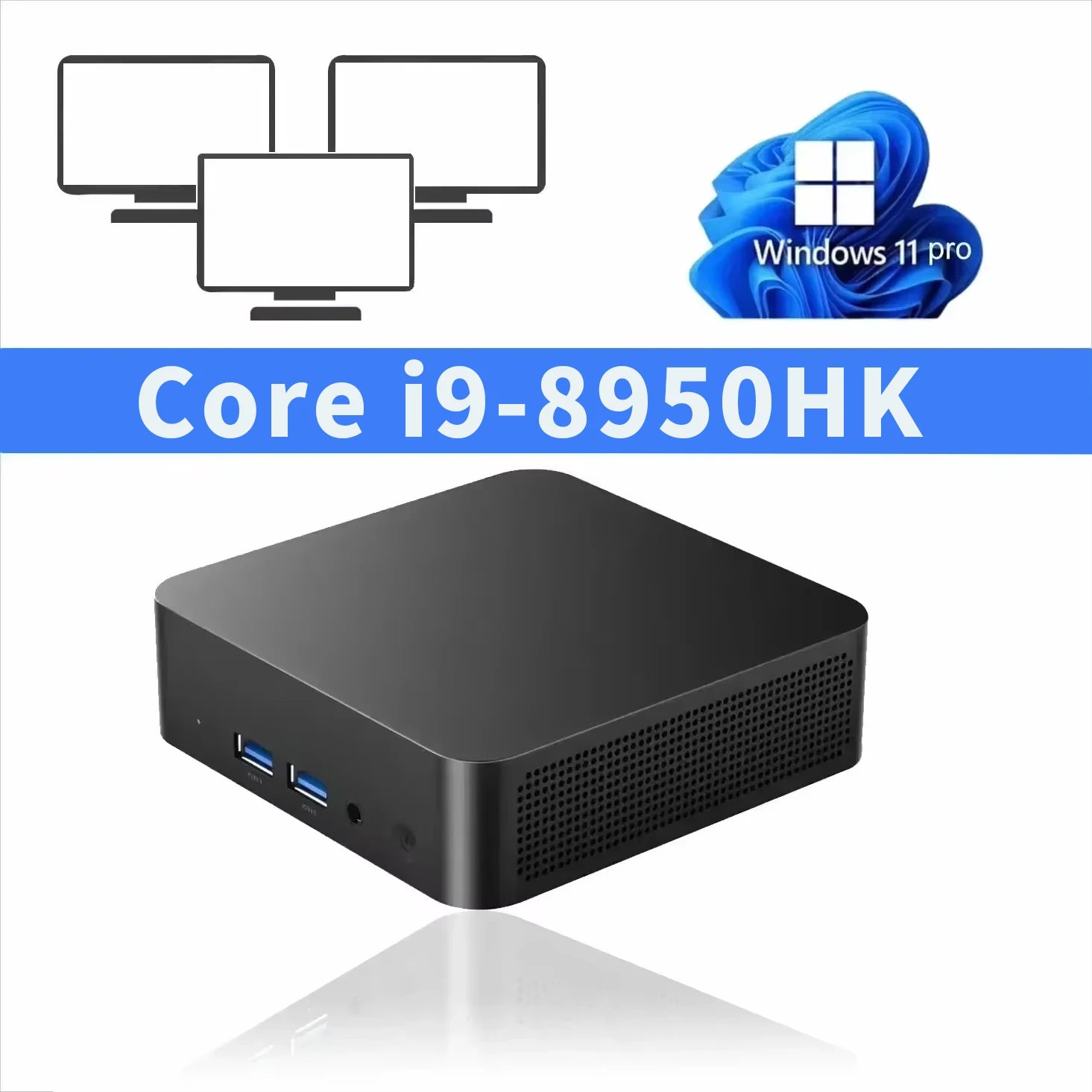 Mini PC Windows 11 Pro Intel Core i9-8950HK
