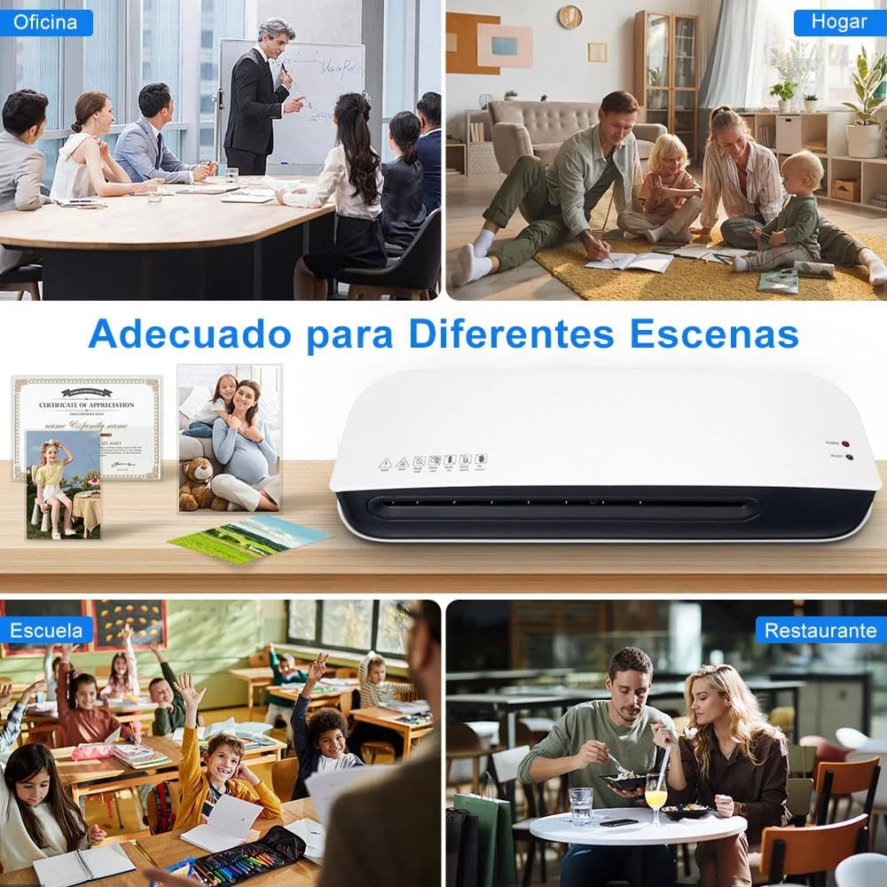 Enmicadora Térmica, Laminadora Termica 4 en 1 con 300 Hojas