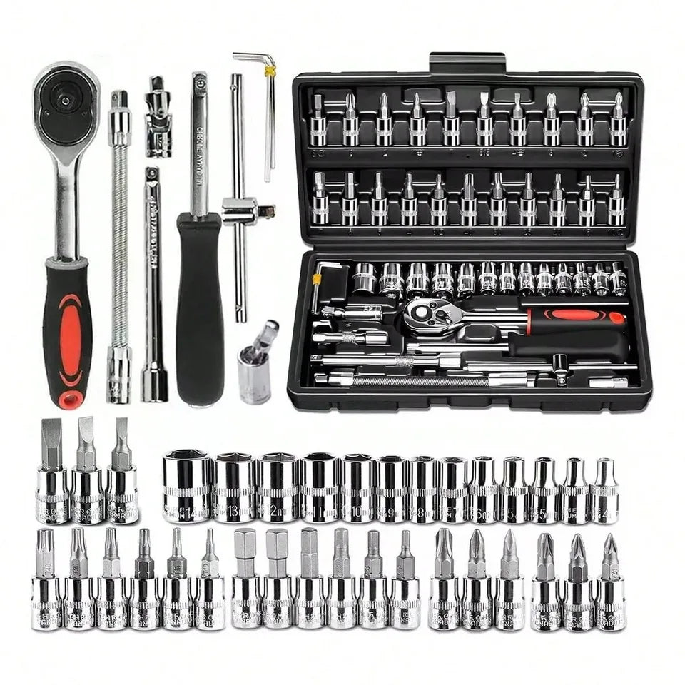 46 Piezas De Herramientas Reparación