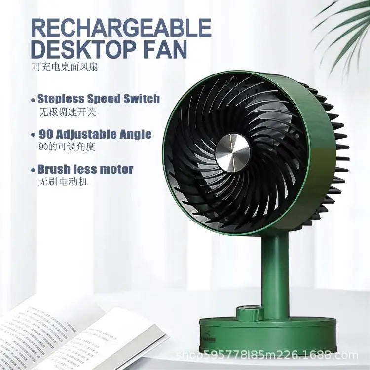 Ventilador de escritorio recargable,