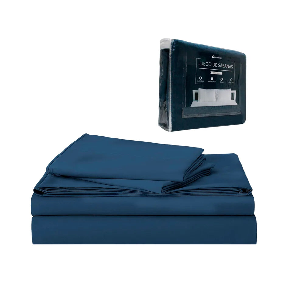 Bluelander Juego de Sabanas con Fundas para Almohadas