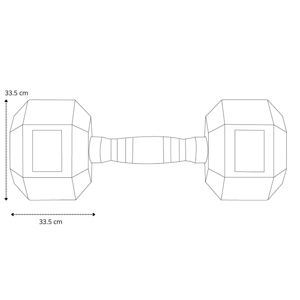 Bluelander Mancuerna 25Lb Hexagonal