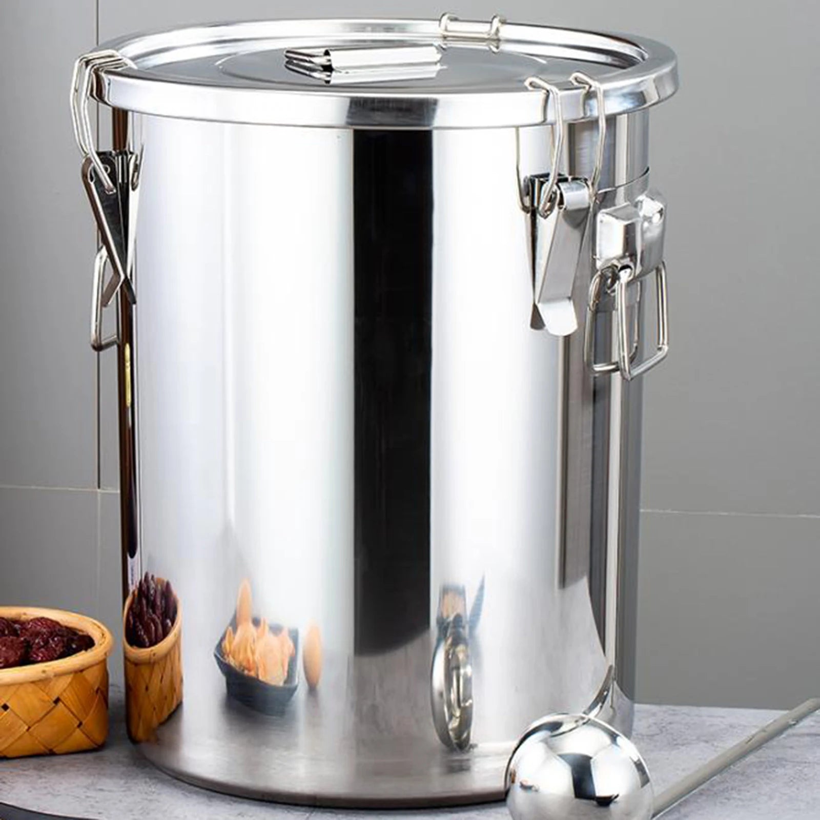 Cubo sellado de acero inoxidable 304