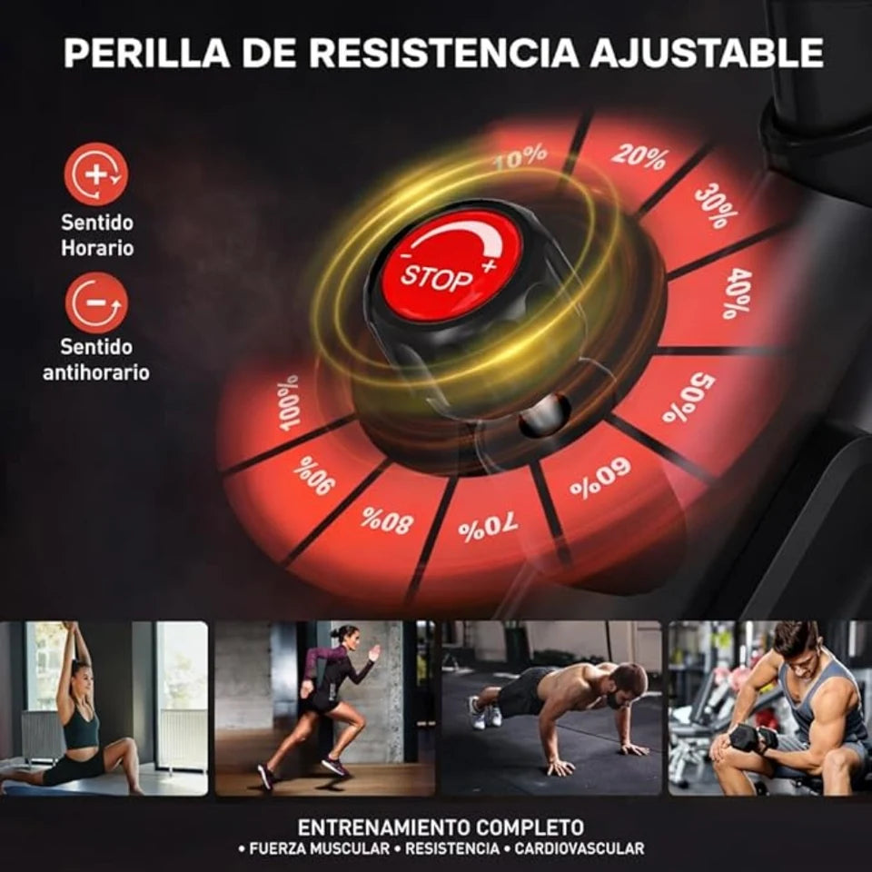 Bicicleta Estática con Volante de Inercia