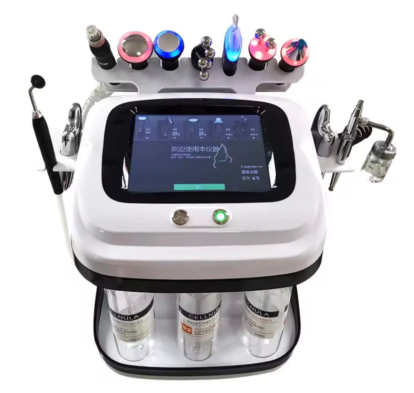 10 en 1  equipo de dermoabrasión Facial