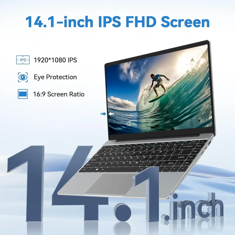 Computadora portátil para juegos con Windows 11 de 14.1 pulgadas