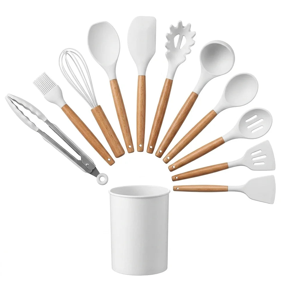 Set de 12 Mini Utensilios de Cocina de Silicona
