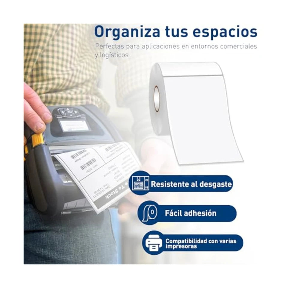 Rollo Etiqueta Térmica Plastica