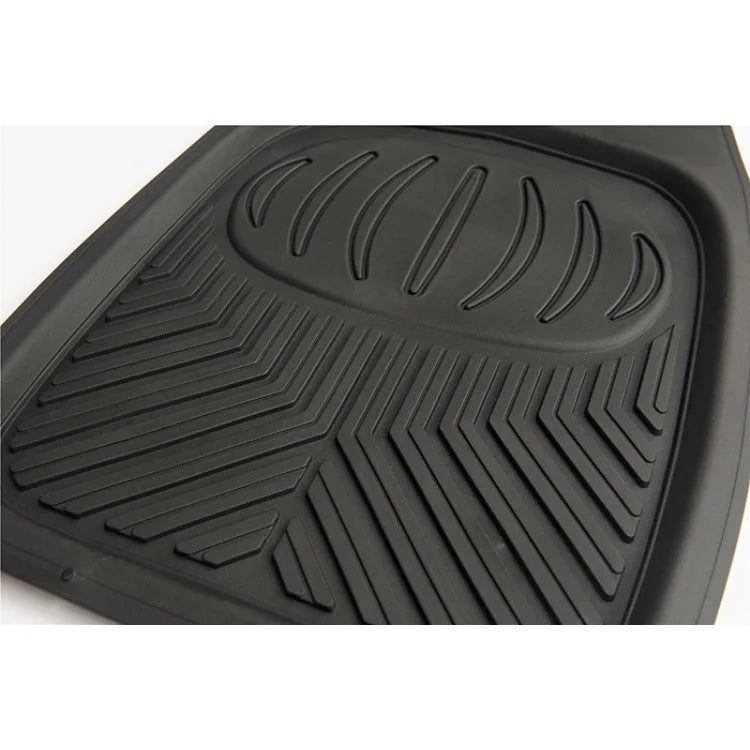 Tapetes Auto Universales Tipo Charola de Goma Uso Rudo Color Negro