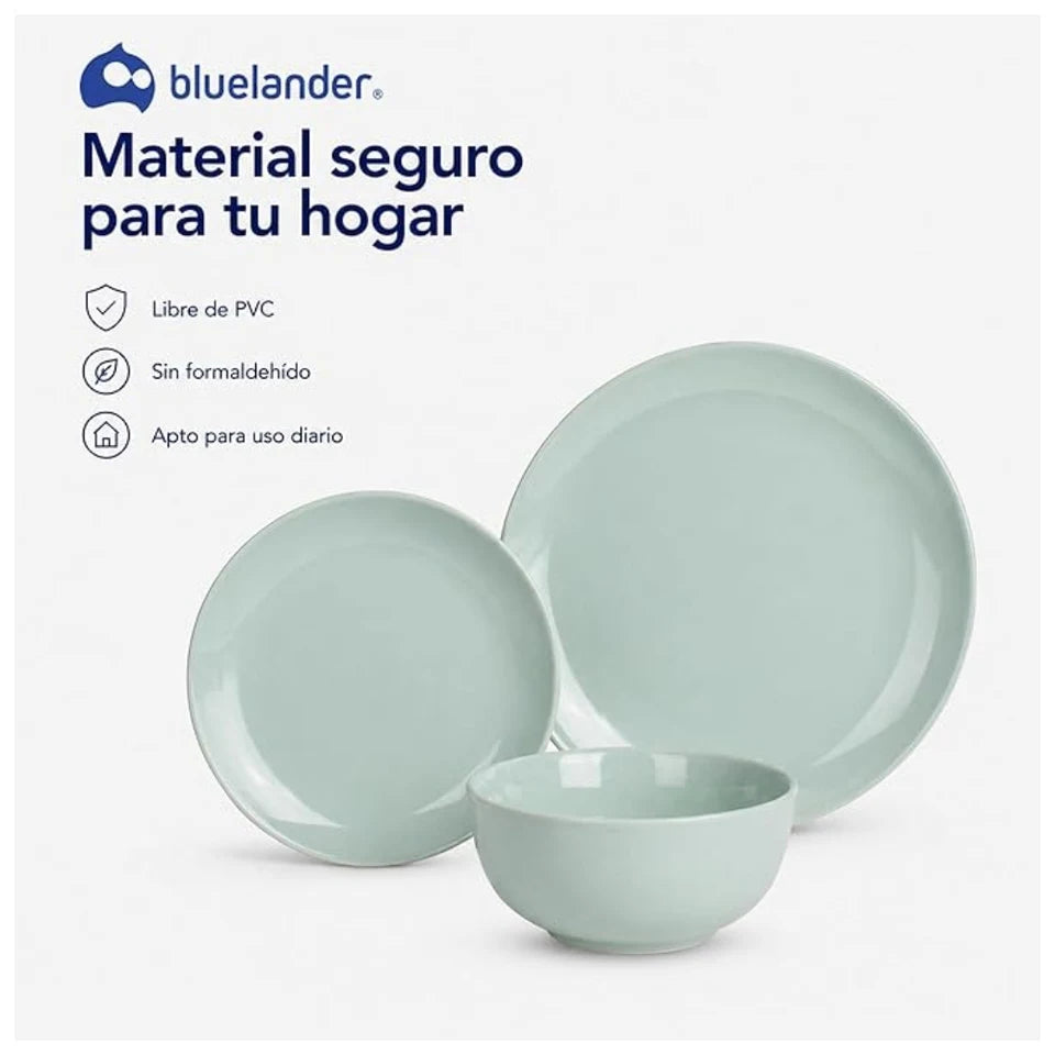Vajilla de Cerámica 12 Piezas Diseño Elegante