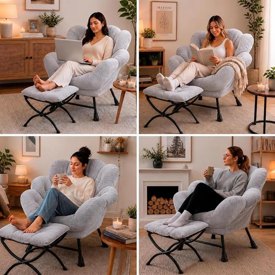 Sillón Individual con Otomana