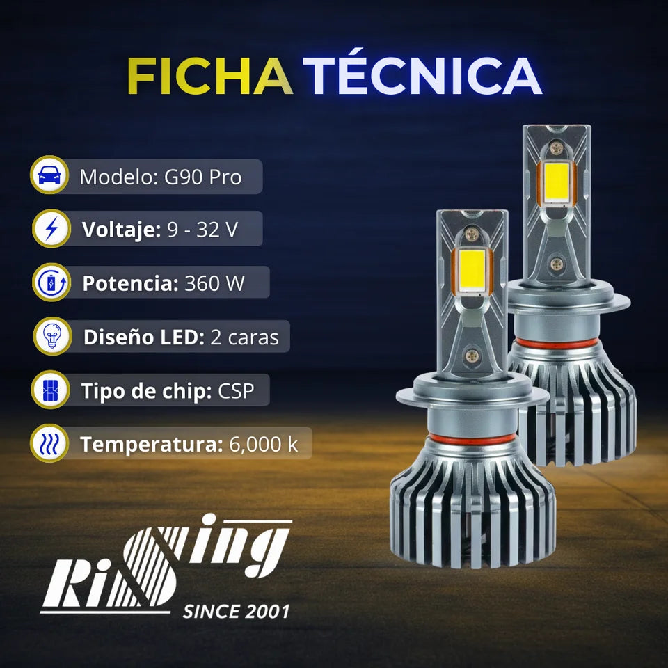 Kit de Luces LED G90 PRO Alta y Baja