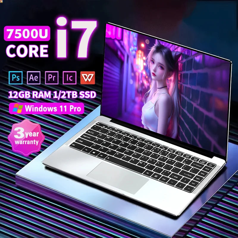 Portátil ultrafino 14,1 pulgadas, Windows 11