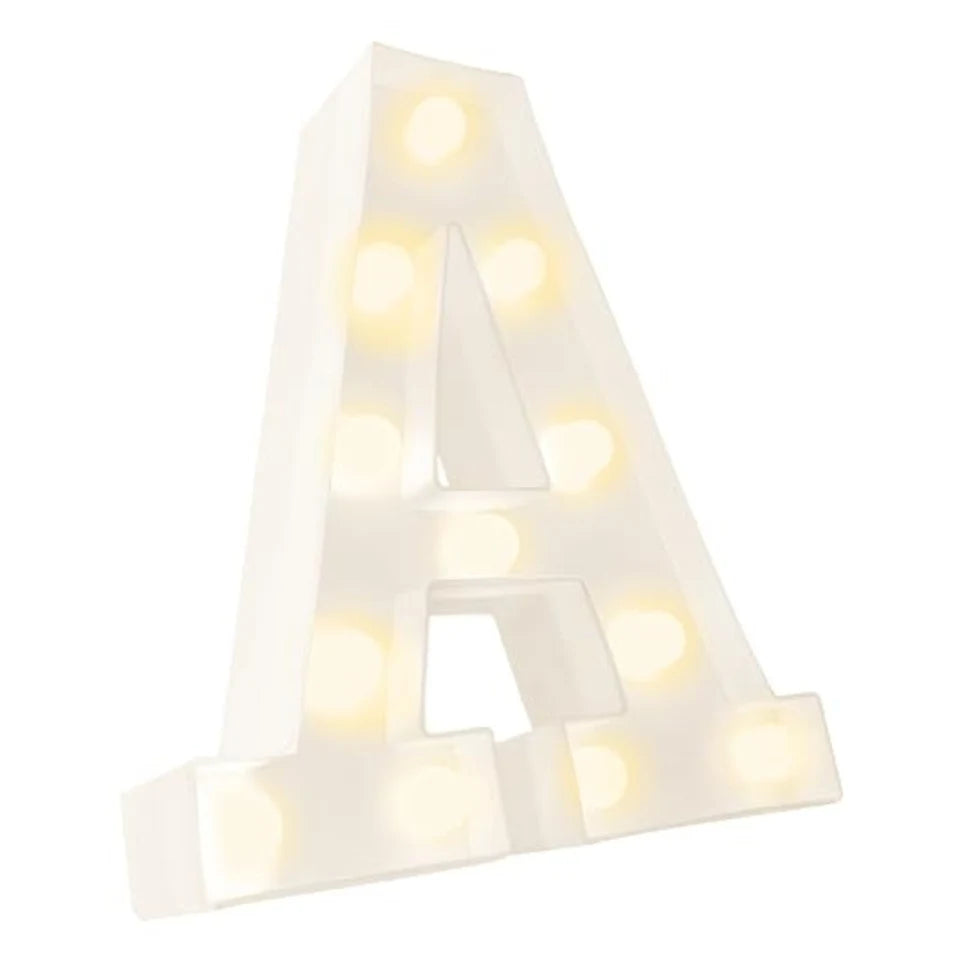 Letras Decorativas con Luz LED