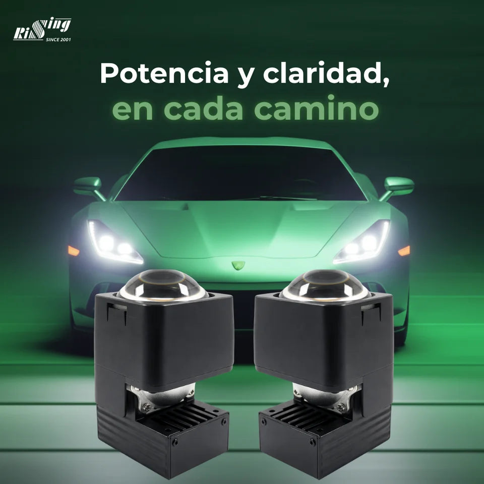 Kit LED GL103 Ojo de Pez Alta/Baja Iluminación Blanca