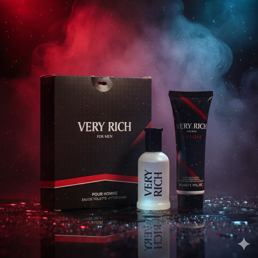 Set de perfume de 50 ml y loción corporal de 50 ml para hombre