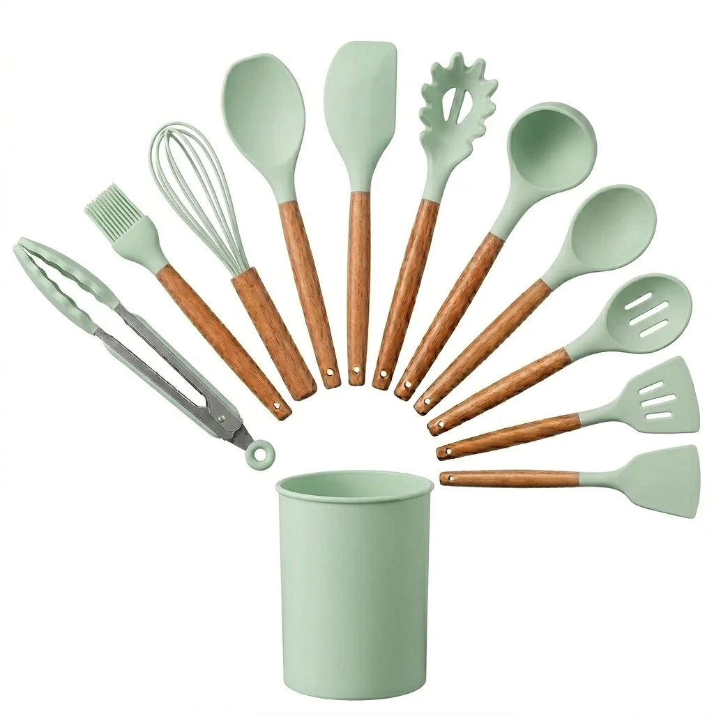 Set de 12 Mini Utensilios de Cocina de Silicona